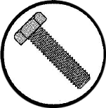 Picture of 5012BHT , Grade 2 Hex Tap Bolts