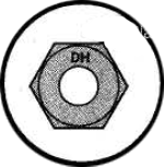 Picture of 50A563DH , A563 Grade DH Heavy Hex Nuts