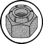 Picture of 31NSH , NU Series Nylon Insert Heavy Hex Stop Nuts