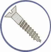 Picture of 0404DSF , Flat Slotted Wood Screws