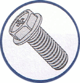 Picture of 0404MPW , Indented Hex Washer Phillips Machine Screws