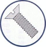 Picture of 0203MSF , Flat 82º Slotted Machine Screws