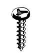 Picture of 3.10A12PS , Pan Head/Sheet Metal Screws Tri-Wing®