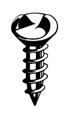 Picture of 5.8A12OS , Oval Head/Countersunk Sheet Metal One Way Slotted Screws