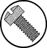 Picture of 0403MSL , Fillister Slotted Machine Screws