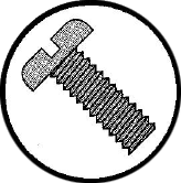Picture of 0205MSP , Pan Slotted Machine Screws