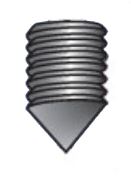 Picture of 1104SSN , Fine Thread Socket Set Screw Cone Point Plain