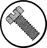 Picture of 0405MSH , Indented Hex Slotted Machine Screws