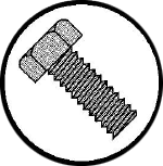 Picture of 0403MH , Indented Hex Unslotted Machine Screws