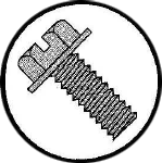 Picture of 0404MSW , Indented Hex Washer Slotted Machine Screws