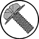 Picture of 0610CPP , Pan Phillips Square Cone® Sems Machine Screws
