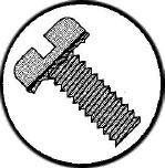 Picture of 0403ESP , Pan Slotted External Sems Machine Screws
