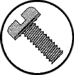 Picture of 1105ISP , Pan Slotted Internal Sems Machine Screws