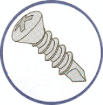Picture of 0608KPO , Oval Phillips Self Drilling Screws