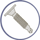 Picture of 0816KWAF , Wafer Phillips - #3 Point Self Drilling Screws