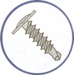Picture of 0808KPM , Steel Zinc Plated - Modified Truss Phillips Self Drilling Screws