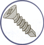 Picture of 1032KPF410 , Flat Phillips Self Drilling Screws