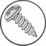 Picture of 606ABCP , Pan Combination AB Self Tapping Screws