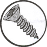 Picture of 0610APF , Flat Phillips A Self Tapping Screws