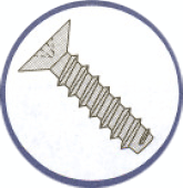 Picture of 0404BP1 , Flat 100º Phillips B Self Tapping Screws