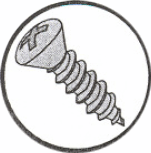 Picture of 0608ABPO , Oval Phillips AB Self Tapping Screws