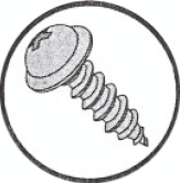 Picture of 0804ABPRW , Round Washer Phillips AB Self Tapping Screws