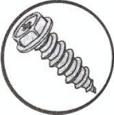 Picture of 0808ABPW , Hex Washer Phillips AB Self Tapping Screws