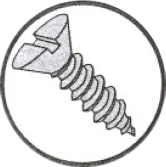 Picture of 0206ABSF , Flat Slotted A Self Tapping Screws
