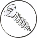 Picture of 0616ABSO , Oval Slotted AB Self Tapping Screws