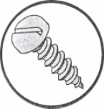Picture of 0406ABSP , Pan Slotted A Self Tapping Screws