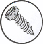 Picture of 1016ABSH , Indented Hex Slotted AB Self Tapping Screws