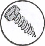 Picture of 0606AH , Indented Hex Unslotted A Self Tapping Screws