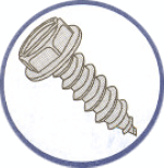 Picture of 0406ABSW , Indented Hex Washer Slotted A Self Tapping Screws