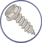 Picture of 0605ABSW , Indented Hex Washer Slotted AB Self Tapping Screws