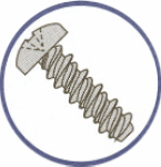 Picture of 0203HPP , Pan Phillips High-Low Self Tapping Screws
