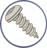 Picture of 0816ABQP , Pan Square Recess AB Self Tapping Screws